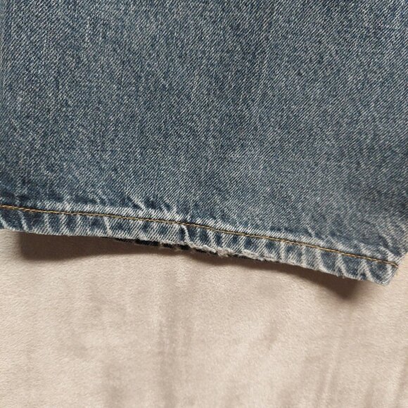 Axist Mens Blue Denim Jeans 33x32 Relaxed Fit Straight Leg 100% Cotton - Picture 6 of 13